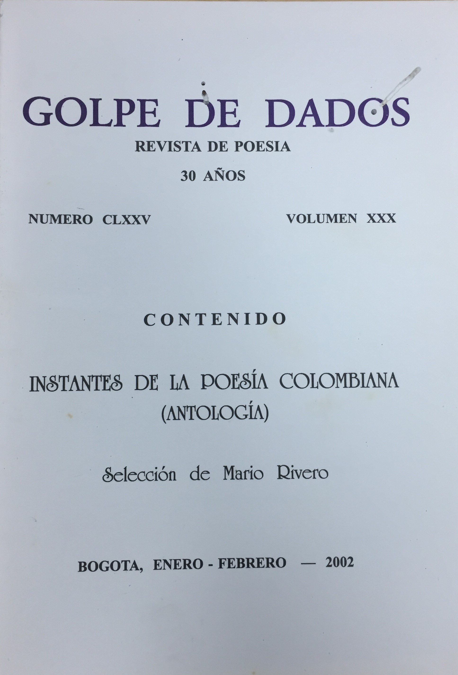 Golpe de dados N°175